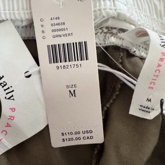Anthropologie Daily Practice Ankle Pants in Olive Green - Picture 6 of 12